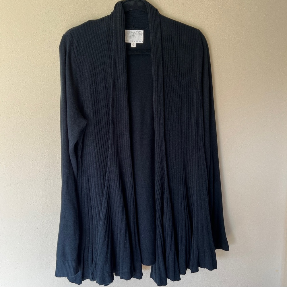 Black Cardigan Sweater - Size Large (Tall)